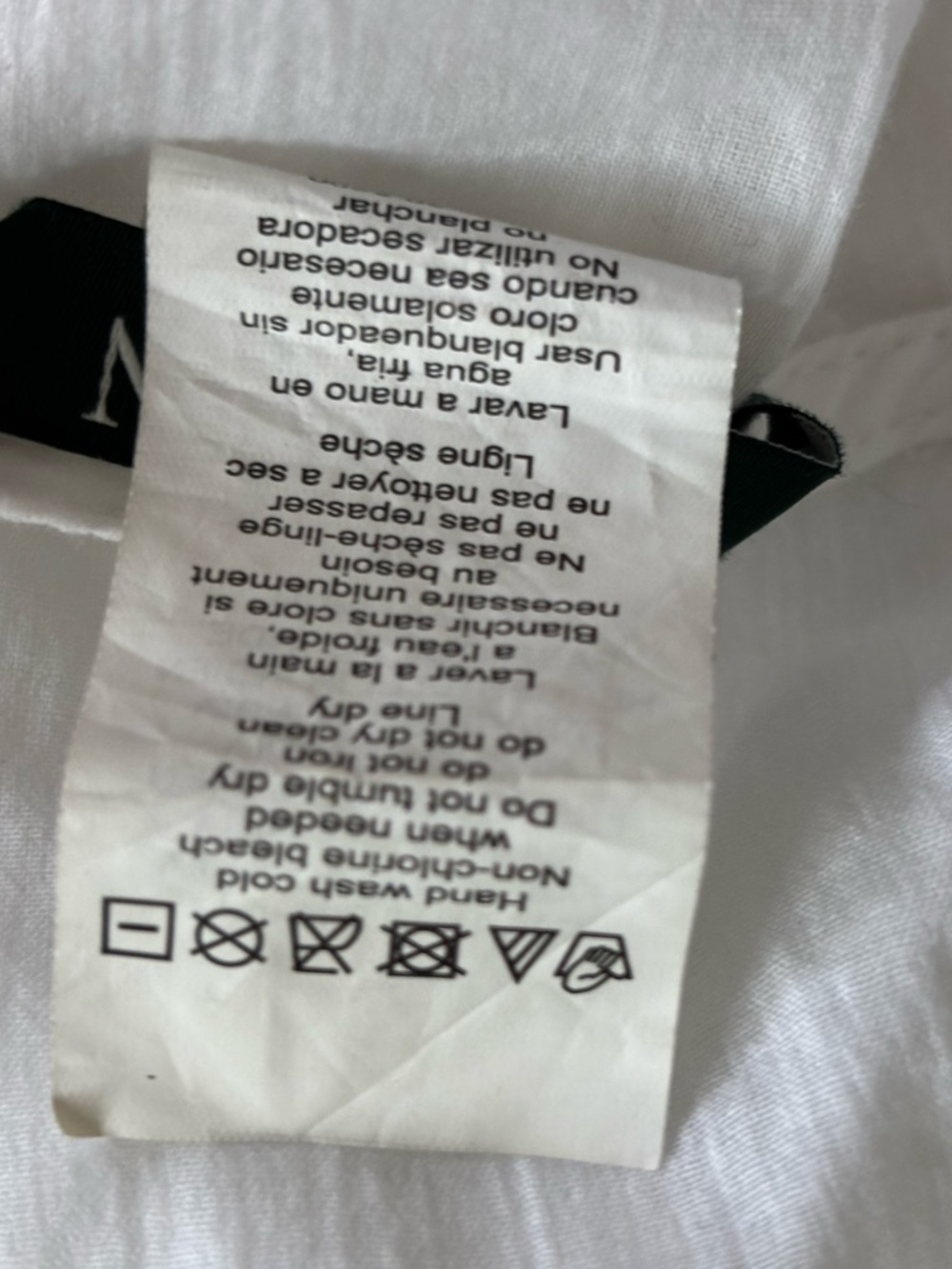 Ralph Lauren White Lace-Trim Cotton Dress/Sleep Top - Picture 5 of 5